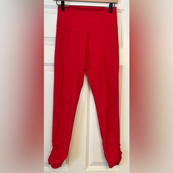 WILO the Label Ribbed leggings Red Size Large - Picture 1 of 11
